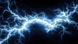 © Zhou - Neon blue and white fractal electricity branching through cosmic void, symbolizing natural energy.