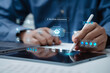© Deemerwha studio - AI workflow automation concept. artificial intelligence software, Businessman uses AI Agent with Coding flow process technology, interface nodes triggers data tools