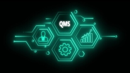 Abstract neon Hud knowledge ability business gear icon Glowing neon line concept. Glowing 