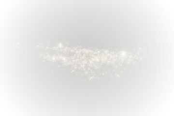 Wall Mural - png bright starburst and sparkling fireworks with golden rain effect and glowing dust in orange and 