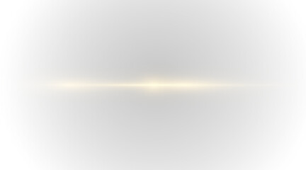 PNG horizontal stripes of neon light with glittering orange flash and shining beam glow perfect for entertainment background, space illustration or golden sunburst sparkle and energy concept
