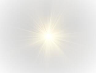 Wall Mural - png sunbeam explosion with shiny light and star glow effect combined with pink and yellow spark, blu