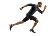 © Md Alam - Sporty Man Running in Motion – Realistic Full Body PNG Transparent