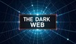 © Muna - Dark web text on a digital spider web background