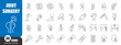 © stockdevil - Joint replacement surgery thin line icon . Editable stroke . Vector .