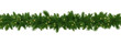 © Ruby - Seamless decorative christmas border with coniferous branches and garlands on transparent background, cutout