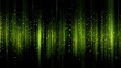 © Art_spiral - Abstract green digital light streaks with sparkling particles creating a futuristic and technological background effect