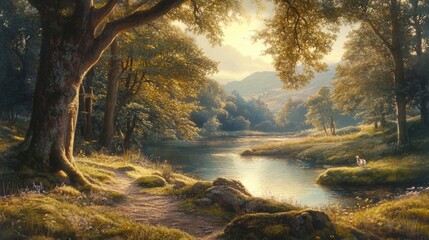 Wall Mural - nature, sunny day
