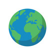 © Alex_Zakharov - Planet Earth Globe. Flat Vector Illustration