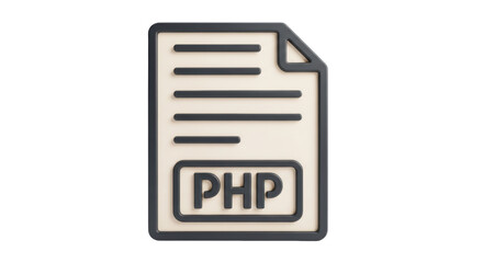 Isolated PHP File Icon