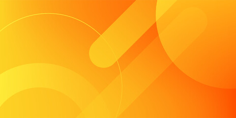 Poster - Abstract orange background with circles. Vector illustration
