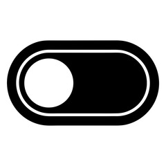 black and white button with question mark