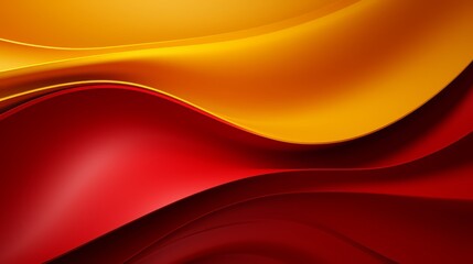 Wall Mural - red and yellow wave pattern. the red and yellow colors are bold and vibrant, creating a sense of ene