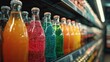 © Emil - Colorful soda bottles in a grocery store display
