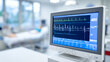 © venusvi - Close-up of a vital signs monitor showing electronic data in a hospital setting, emphasizing patient health and medical technology.