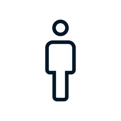 Male icon, Vector logo sign, Illustration, shape, design, UX UI icon, editable eps