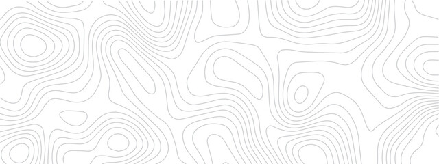 Wall Mural - Stylized Abstract Landscape Pattern with Topographic Lines of Coastal and Mountain Regions in a Repeating Geometric Grid Layout
