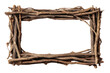 © Muhammad - Rustic wooden frame crafted from interwoven twigs