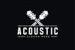 © Diogo - Acoustic Guitar Logo. Musical Instrument In Clean Style.