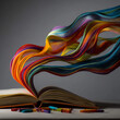 © Naren - Vibrant Ribbons Cascading from Storybook