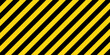 © 32 pixels - Warning sign with yellow and black diagonal lines. Attention, danger or caution symbol. Construction site signage, road safety notice, hazard banner, security alert shield. Vector illustration