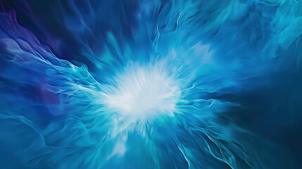 Sticker - blue gradient background with gentle motion blur and a dreamy, surreal atmosphere.
