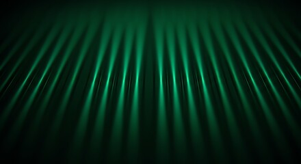 Wall Mural - green light beams abstract background