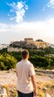 © Ran - Man gazes at Acropolis at sunset