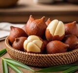 salak fruit in the basket