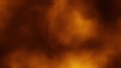 Wall Mural - abstract loop dark orange red cloud of smoke animation.