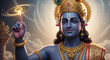 © Passionwith - Lord Krishna with Sudarshana Chakra: Divine Power and Wisdom