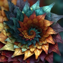 Wall Mural - mesmerizing high resolution abstract 3d fractal art design