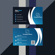 © Graphix Core - Luxury and minimalist blue color business card template. best business card. mordarn business card template