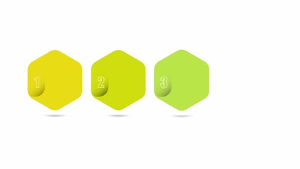 Canvas Print - animated video of 4, 5 and six steps business infographics rectangle shape and multicolor label for 