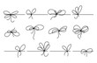 © astarte7893 - Simple hand-drawn gift ribbon bow with a neat knot in minimal outline style. Thin line vector icon set in clean doodle style. Perfect for present boxes, cards, and design elements