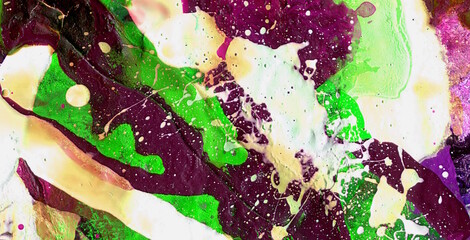 Wall Mural - funky geometric fantasia brimming with vibrant colors and abstract patterns, creating a captivating 