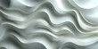© john - 3D illustration white seamless pattern waves light and shadow. Wall decorative panel