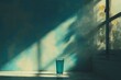 © Tutup - Sunlit Still Life With Glass