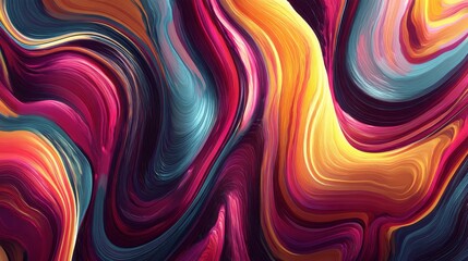 Wall Mural - the background is an abstract representation featuring a beautiful rainbow with a colorful gradient