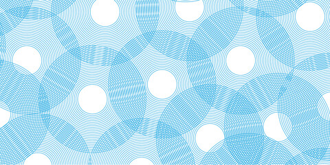 Wall Mural - seamless geometric spiral pattern and abstract circle wave lines overlapping pattern isolated. desig