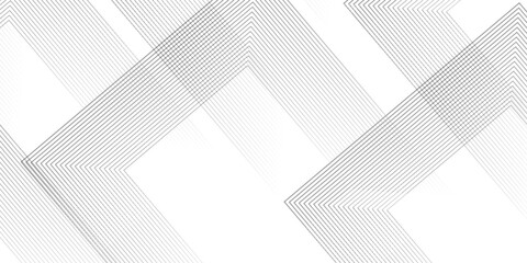 Wall Mural - abstract grey lines on white background with luxury shapes architecture plan. modern pattern elegant
