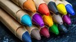 © fanthec - Close-up of colorful crayons (1)