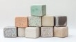 © fanthec - Stacked, colorful, square, soap blocks