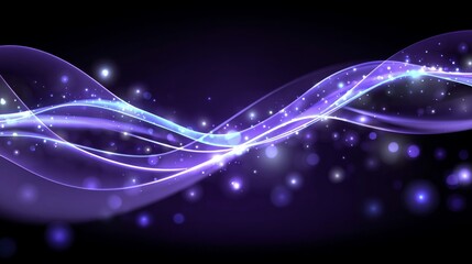 Wall Mural - A cosmic phenomenon is beautifully depicted in 'Celestial Aurora', a stunning work of art that showcases swirling purples and blues illuminated by a brilliant light, evoking feelings of wonder and