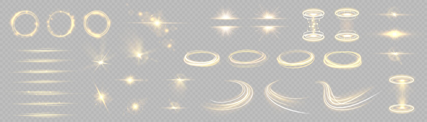 Wall Mural - effect flare glow light yellow sparkle line background star beam ray sun spark neon glare vector gli
