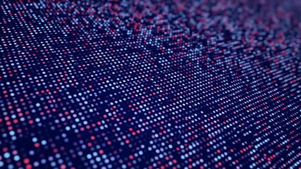 Data Stream Visualization: Blue and Red Dots