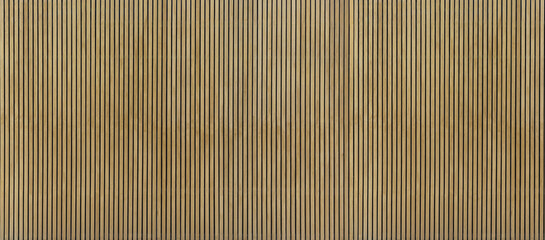 Wood slats, timber battens wall pattern surface texture.