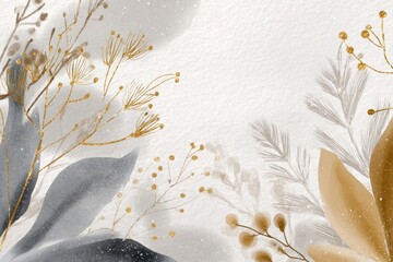 Wall Mural - winter watercolor background elegant design illustration.