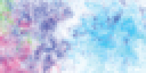 Wall Mural - Abstract mosaic background in pastel hues with soft watercolor effect a design resource for digital art and creative projects