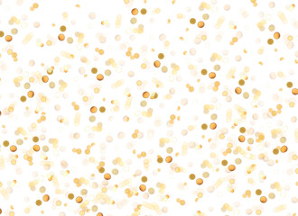 Wall Mural - christmas bokeh gold light bursts on transparent background
